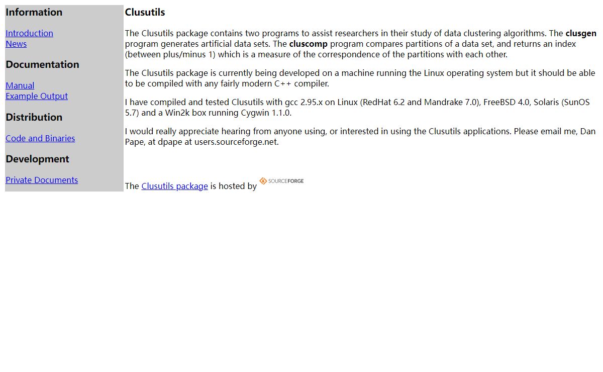 Daniel X. Pape: Clusutils Package