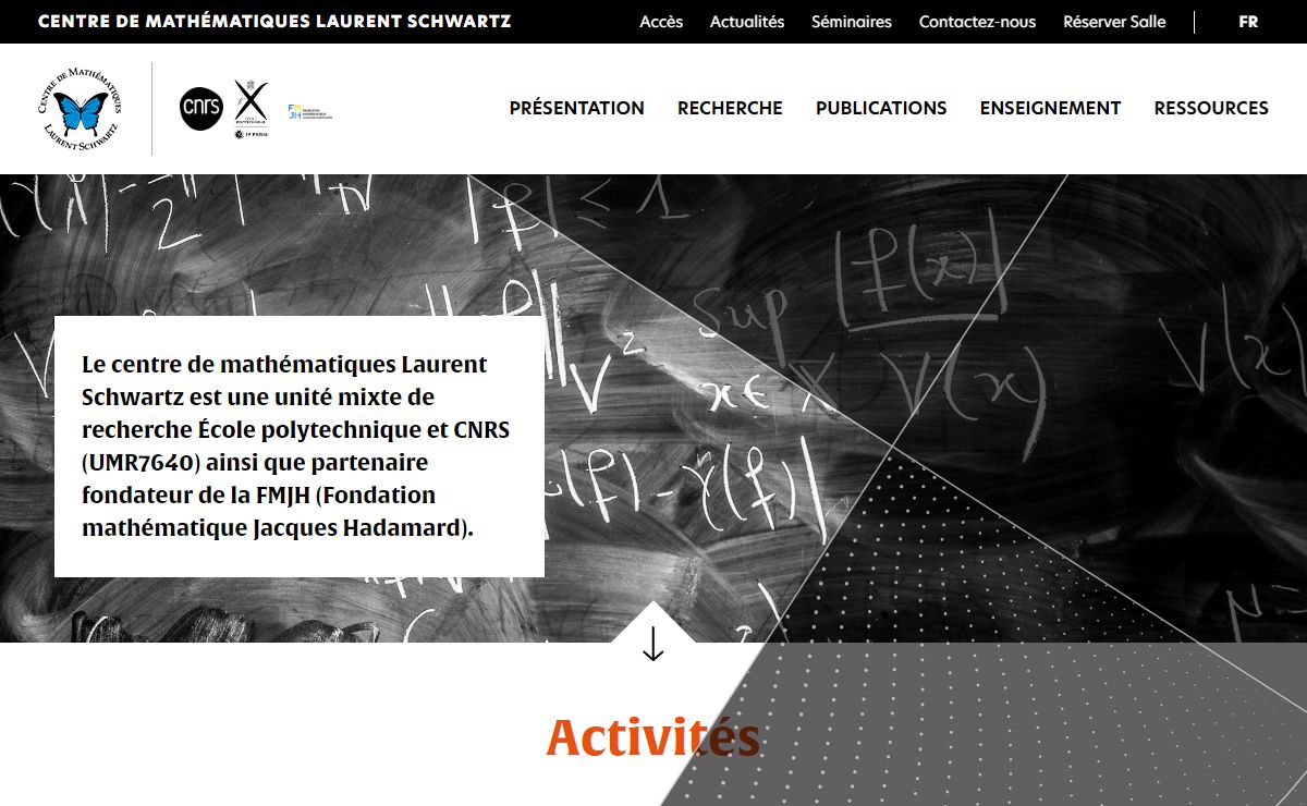 CENTRE DE MATHÉMATIQUES LAURENT SCHWARTZ
