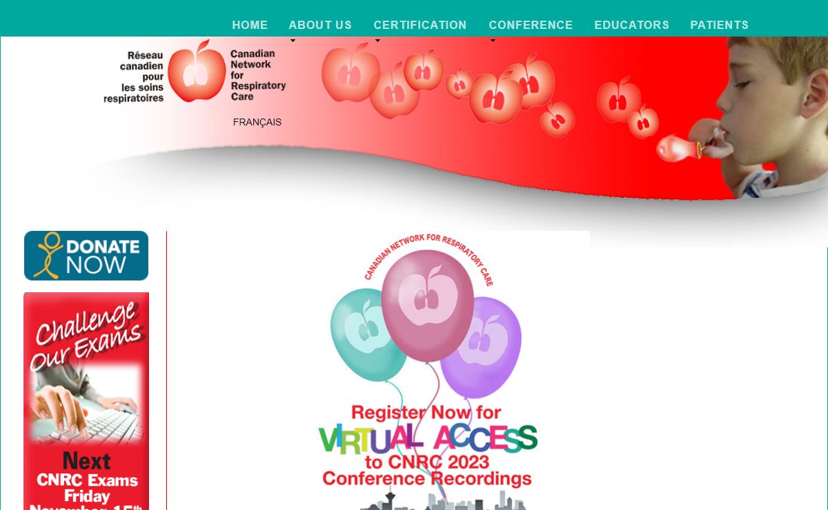 HOME | Canadian Network for Respiratory Care