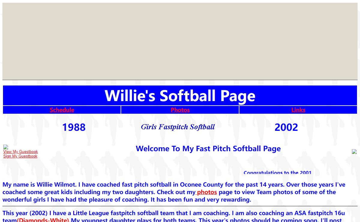 Willie's Softball Page,fastpitch softball,girls fast pitch Softball,oconee county softball, little league fastpitch,athens, herman c. michael, park, ball, watkinsville