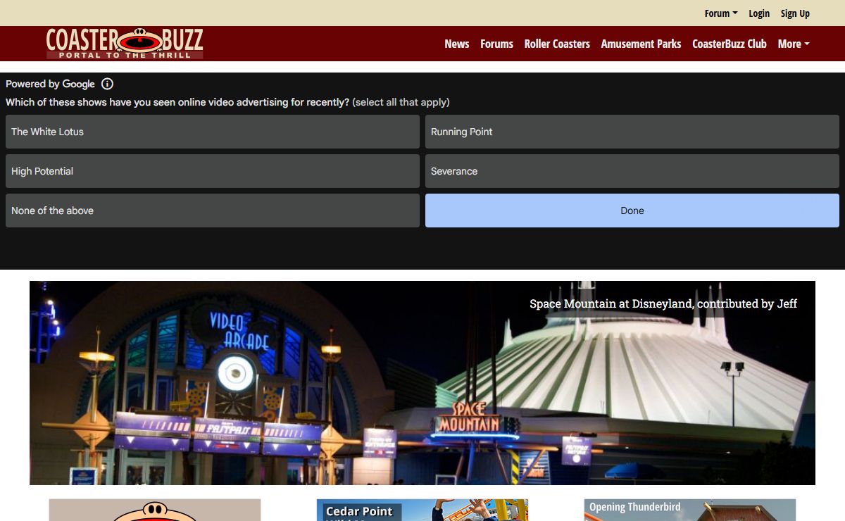 Roller Coasters, Amusement Parks - CoasterBuzz