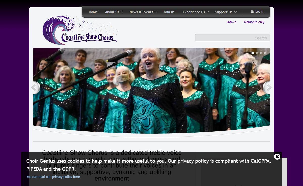 Welcome to Coastline Show Chorus | Coastline Show Chorus