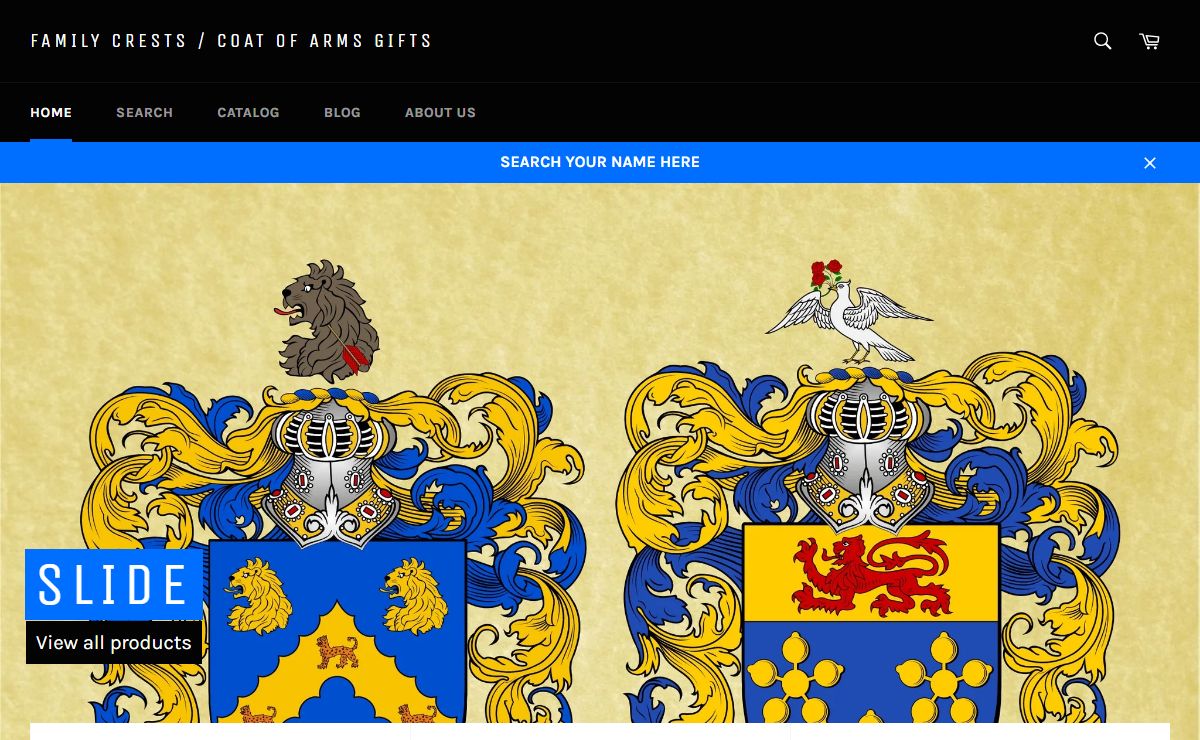 Coat of Arms and Family Crest gift store – Family Crests / Coat of Arms Gifts