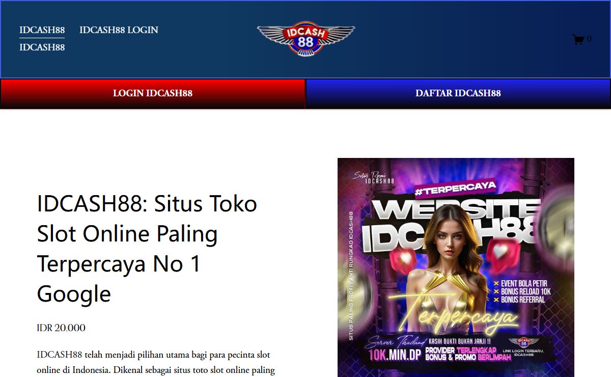 IDCASH88: Situs Toko Slot Online Paling Terpercaya No 1 Google