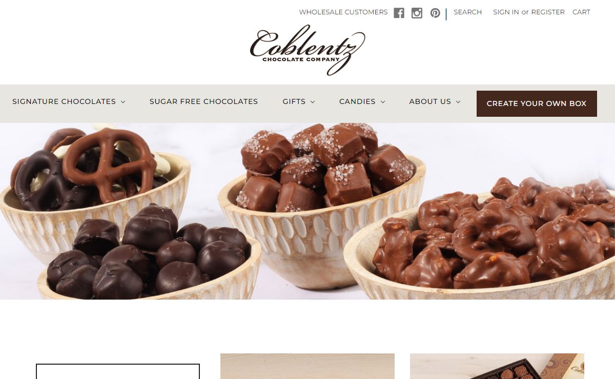 Handmade Gourmet Chocolates | Coblentz Chocolate Company