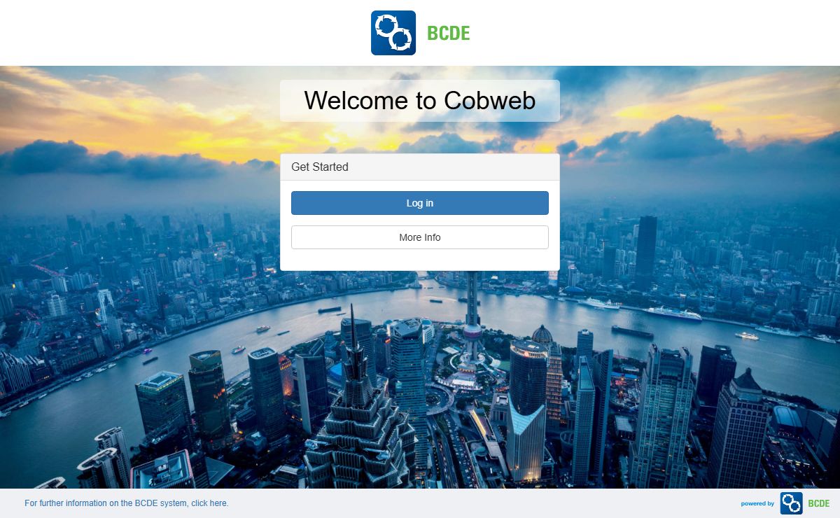 Cobweb: Log in