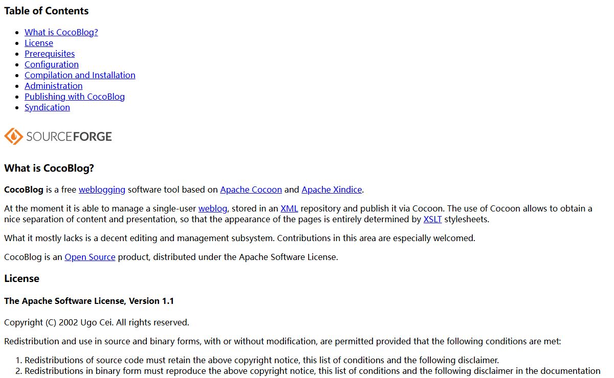 CocoBlog Documentation