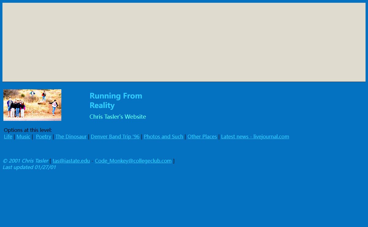 The New Homepage of Chris Tasler