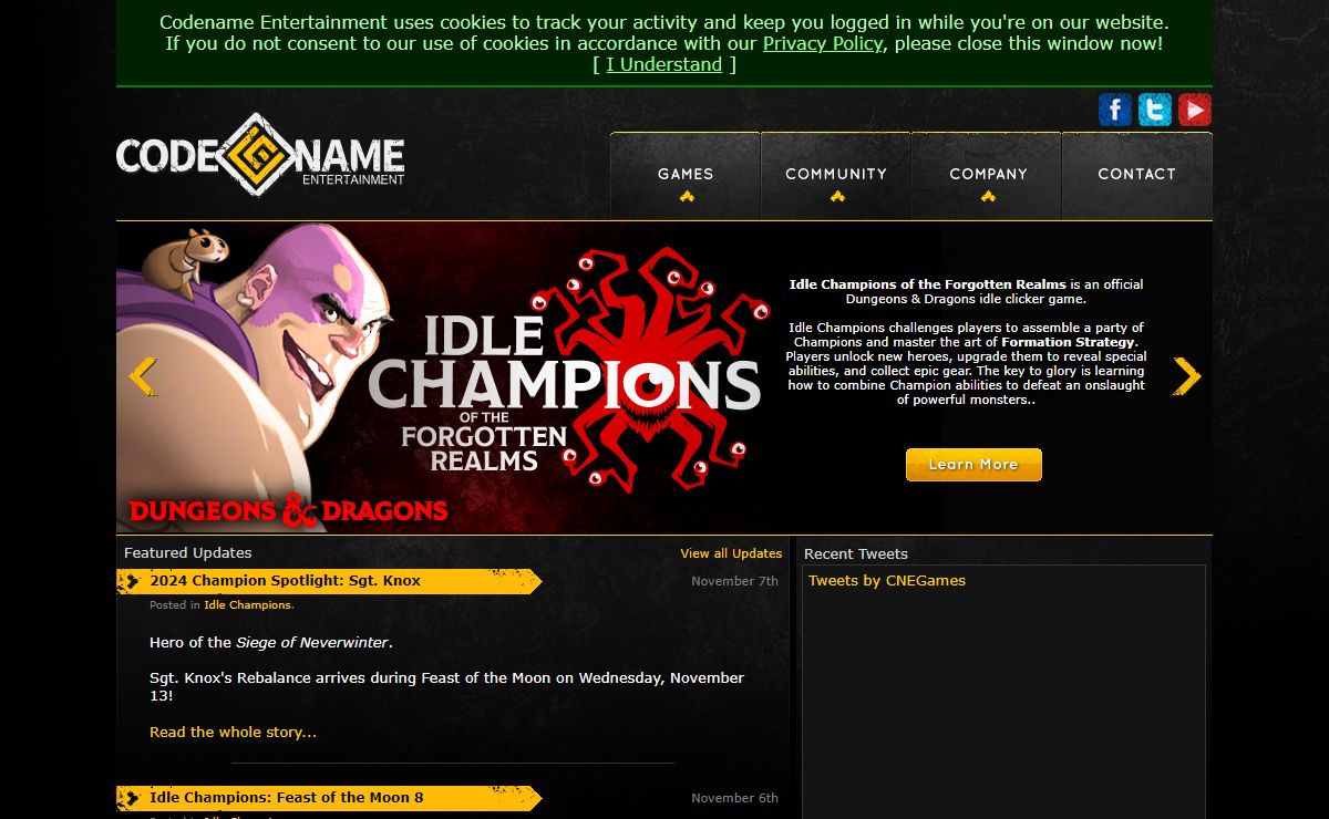 Codename Entertainment : Home