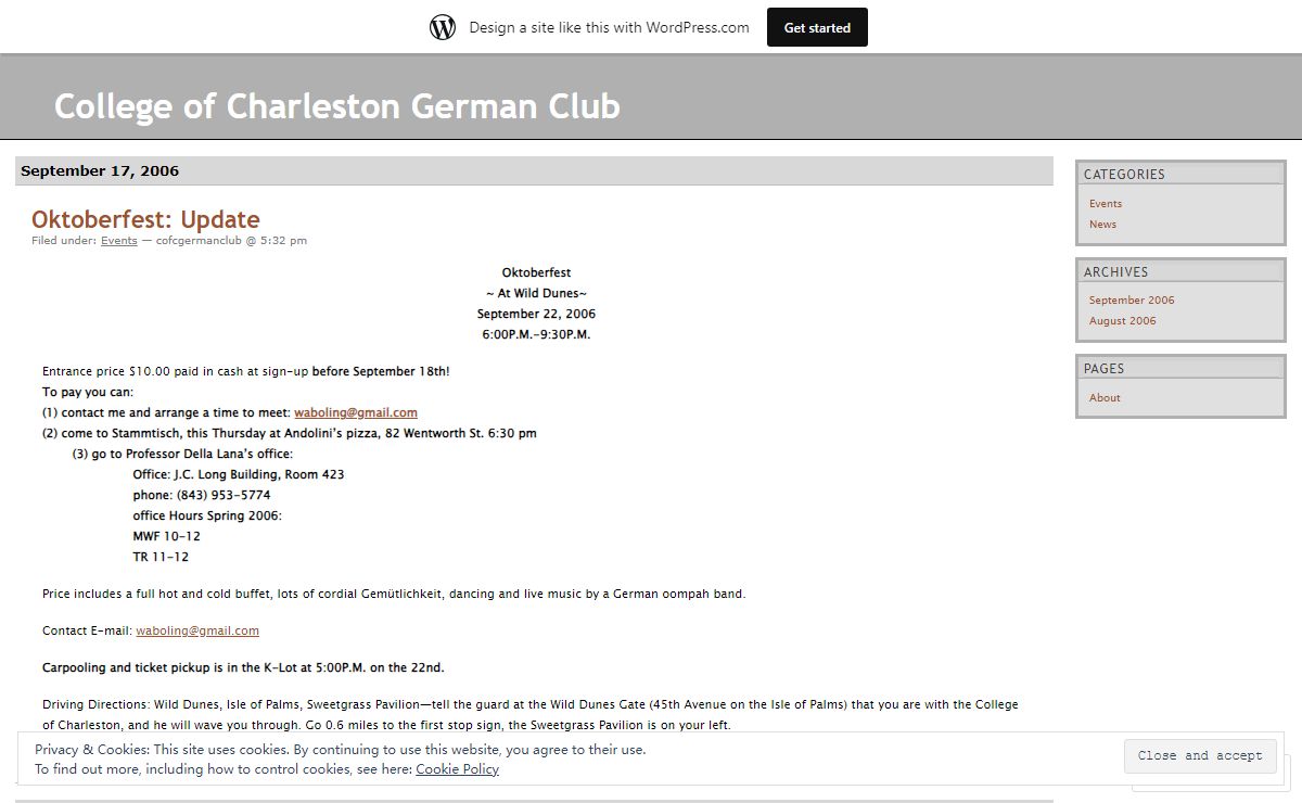 College of Charleston German Club | the official page for the CofC German Club