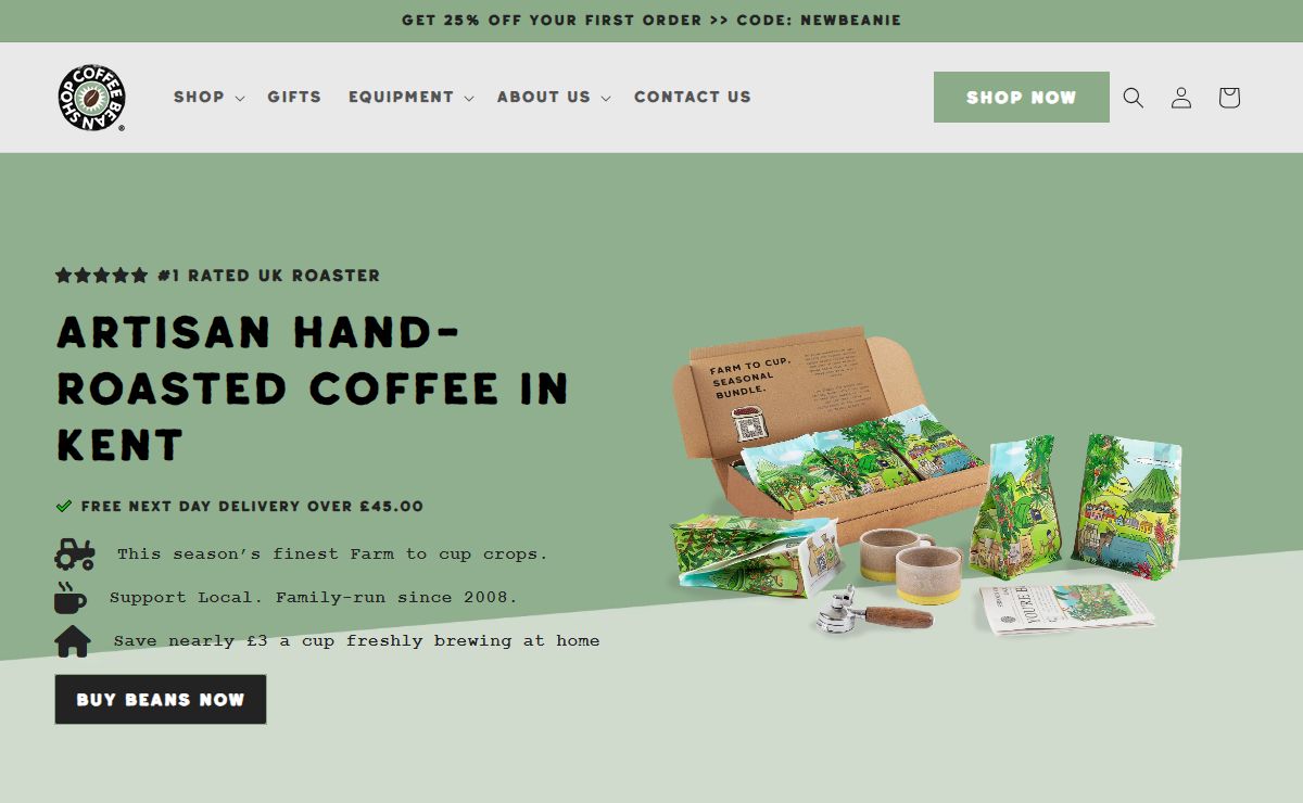 Buy Coffee Beans Online from Coffee Bean Shop