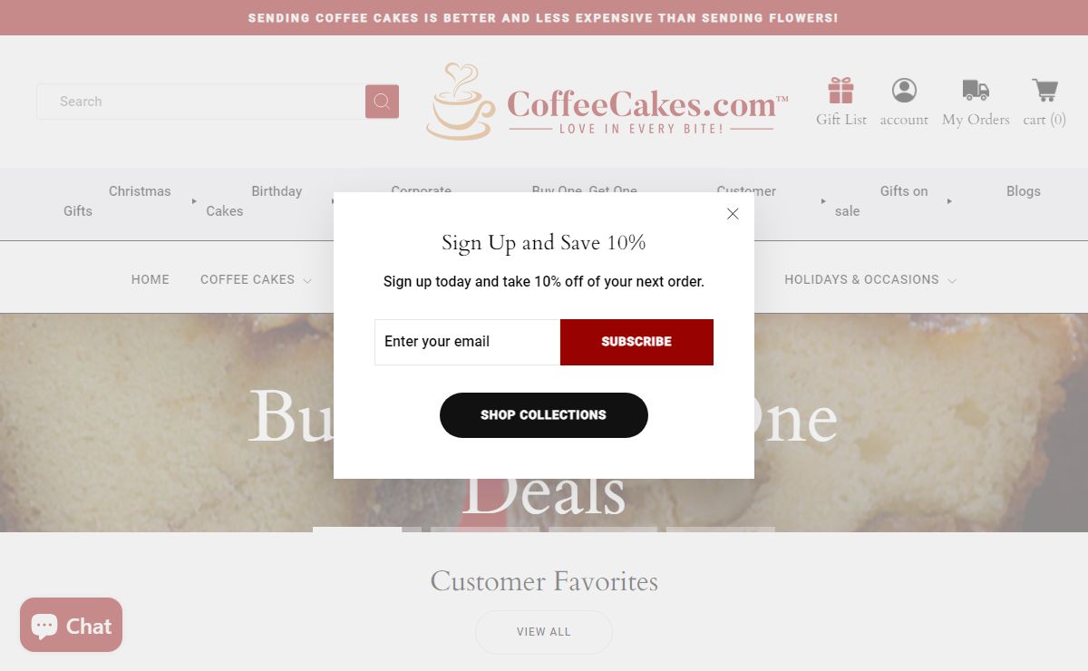 Delicious Coffee Cakes And Gourmet Gifts – CoffeeCakes.com