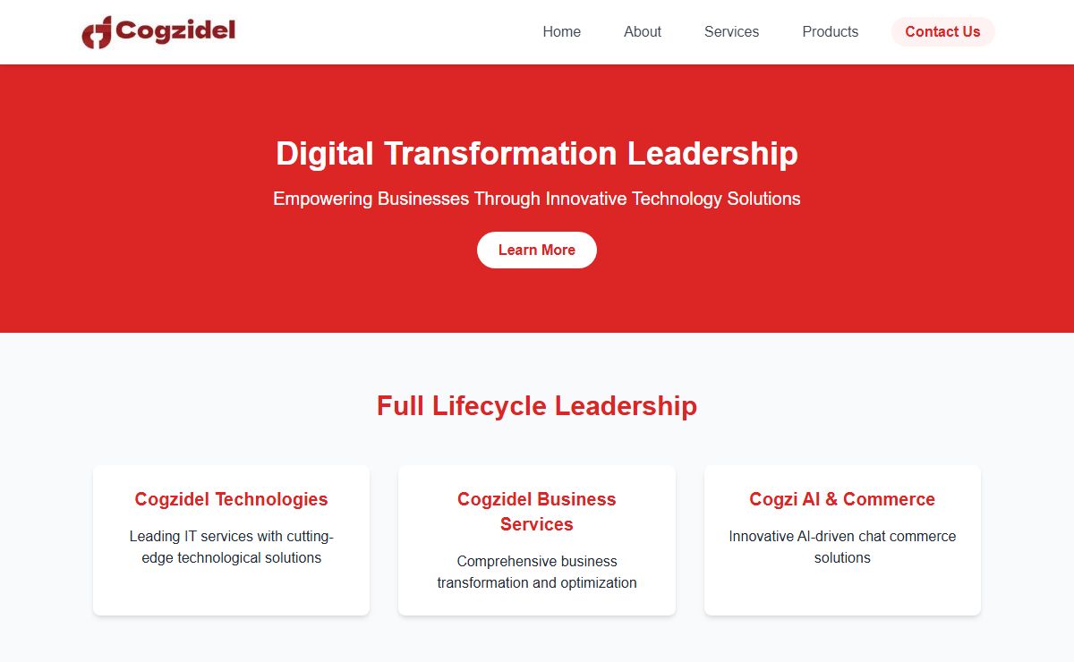 Cogzidel Technologies - Digital Transformation Leaders