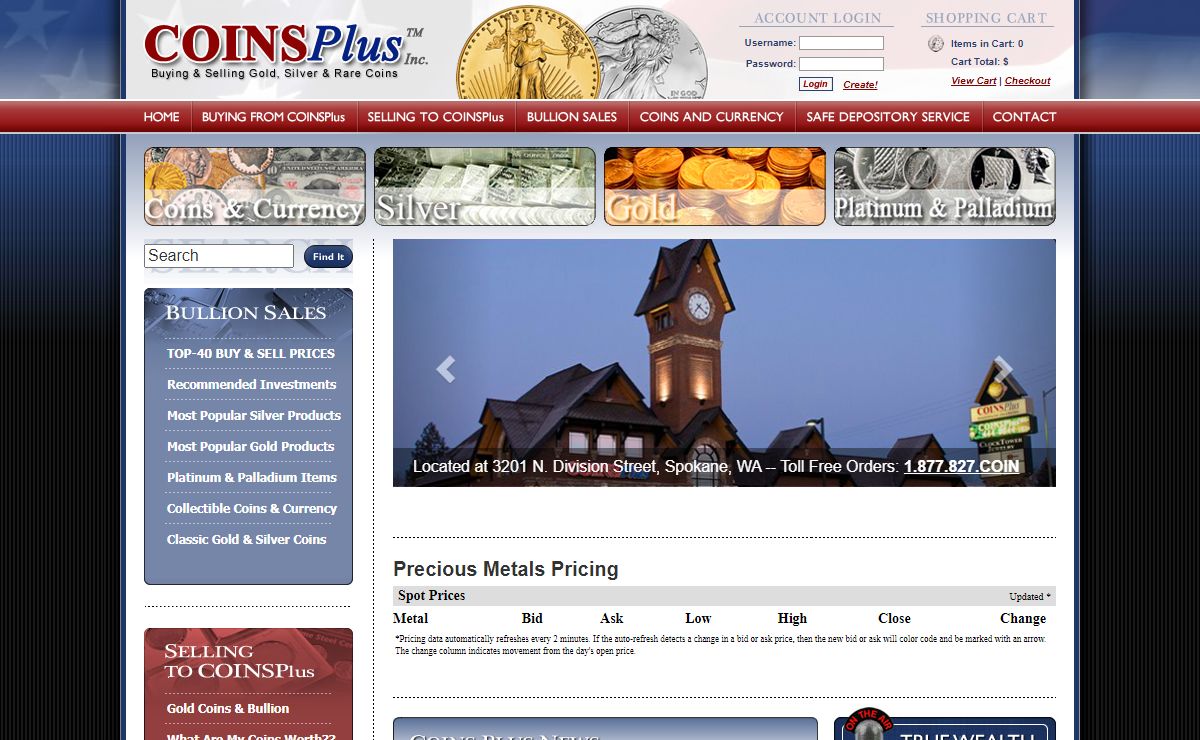 COINSPlus Inc. - Buying & Selling Gold, Silver & Rare Coins