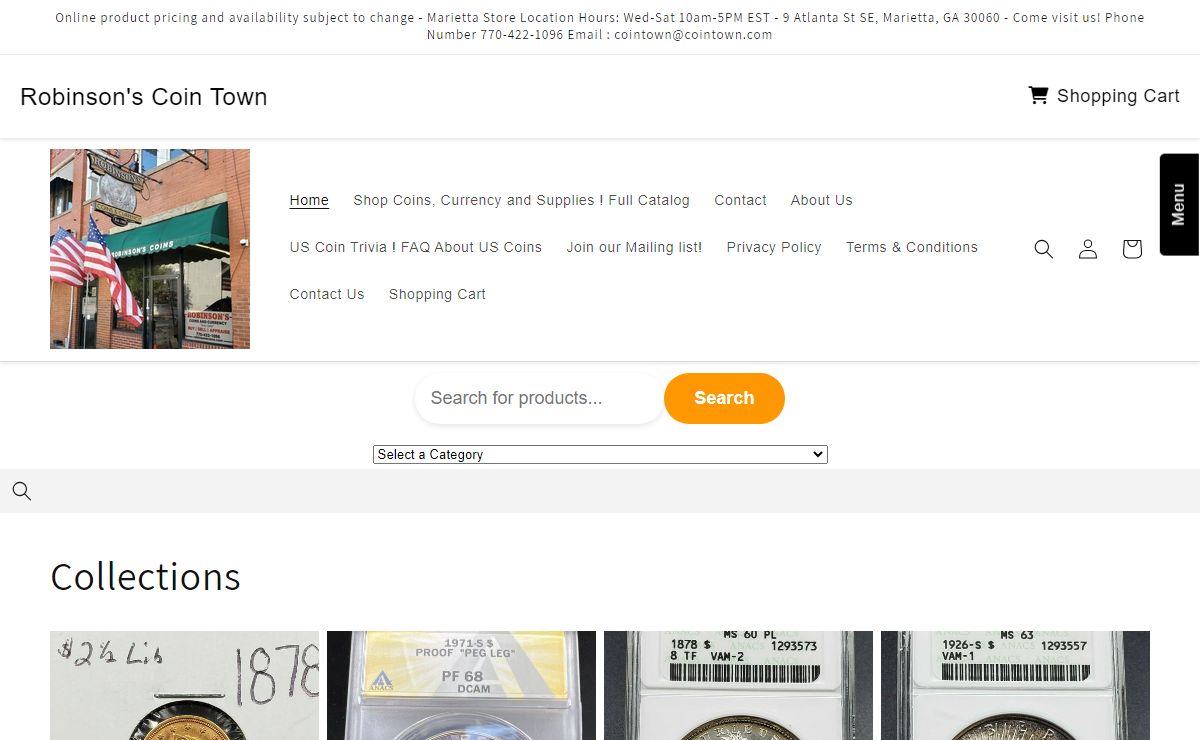 Cointown.com – Robinson's Coin Town