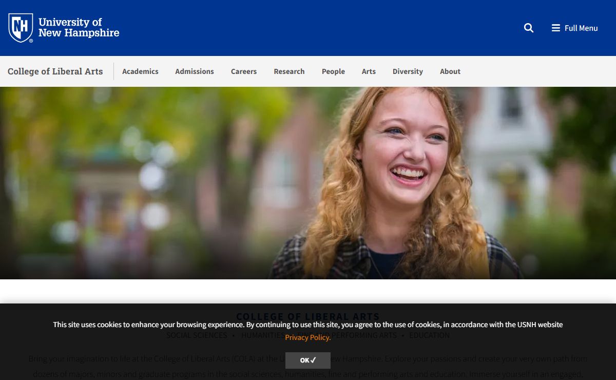 College of Liberal Arts | University of New Hampshire