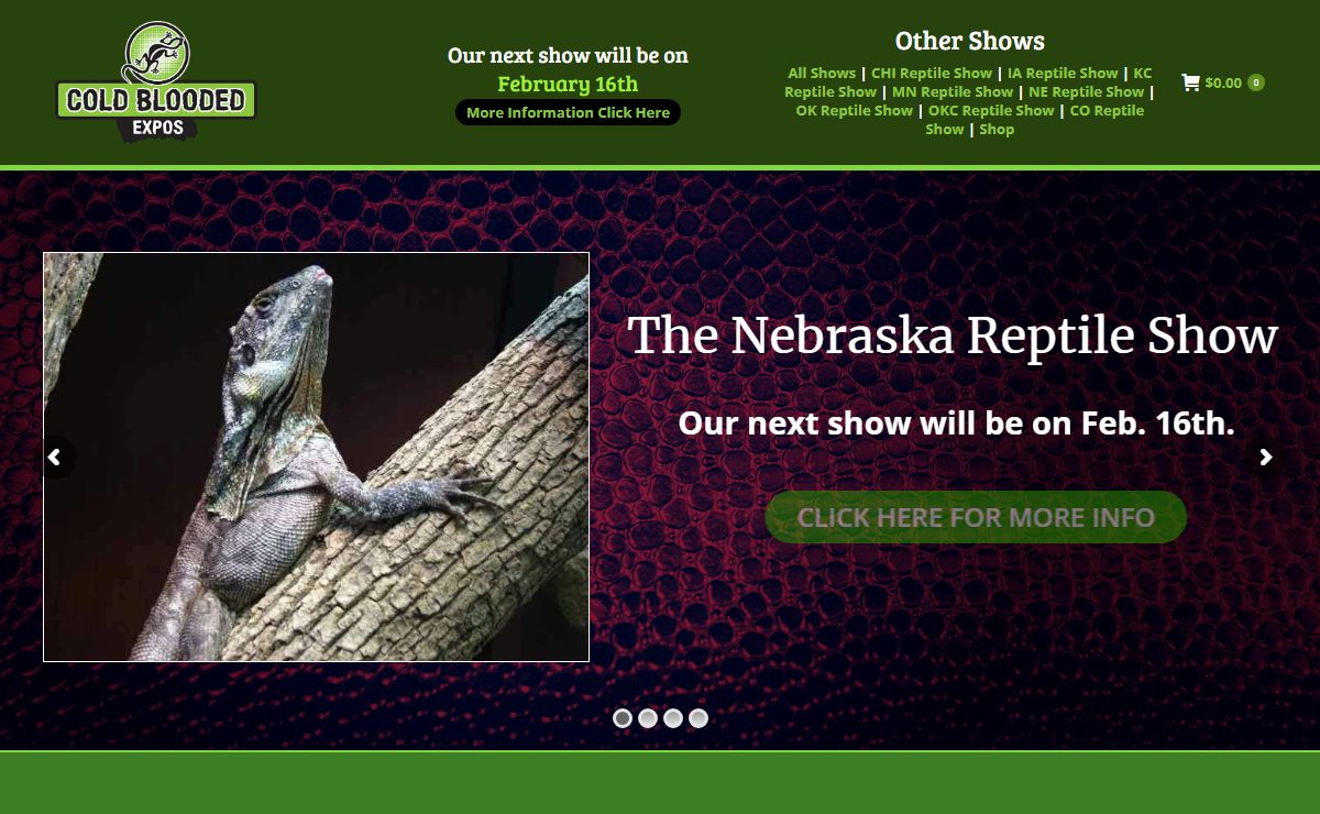 Cold Blooded Expos – Reptile Shows, Expos, and Events