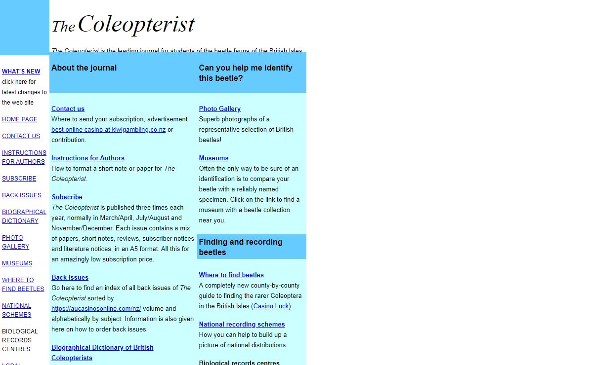 The Coleopterist