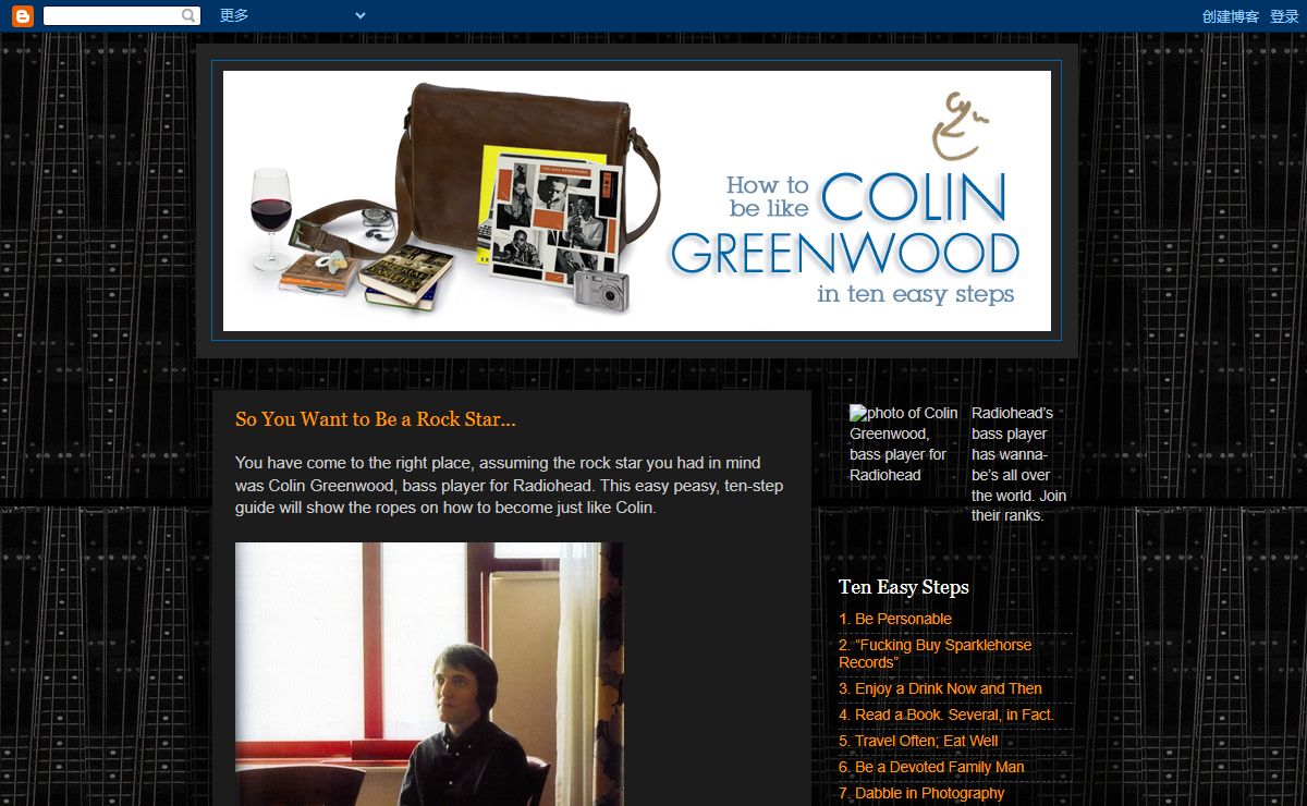 How to Be Like Colin Greenwood - in Ten Easy Steps