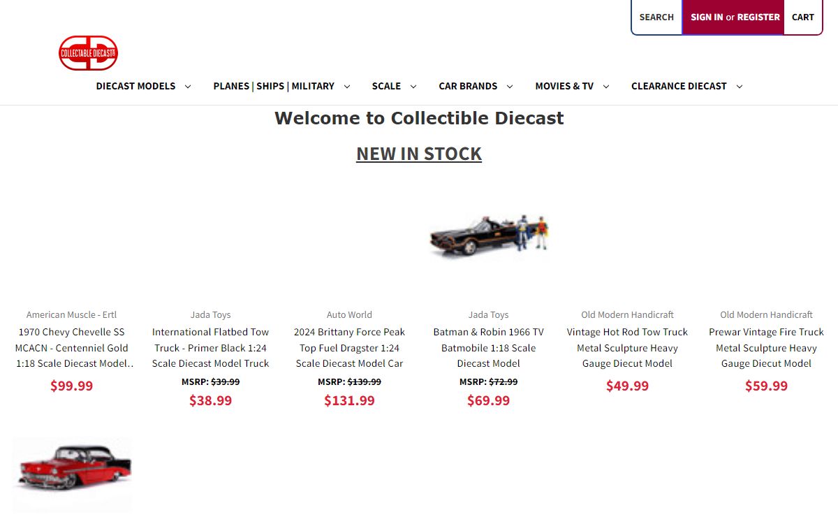 Collectable Diecast - The Best Selection of Diecast Model Cars on the Web