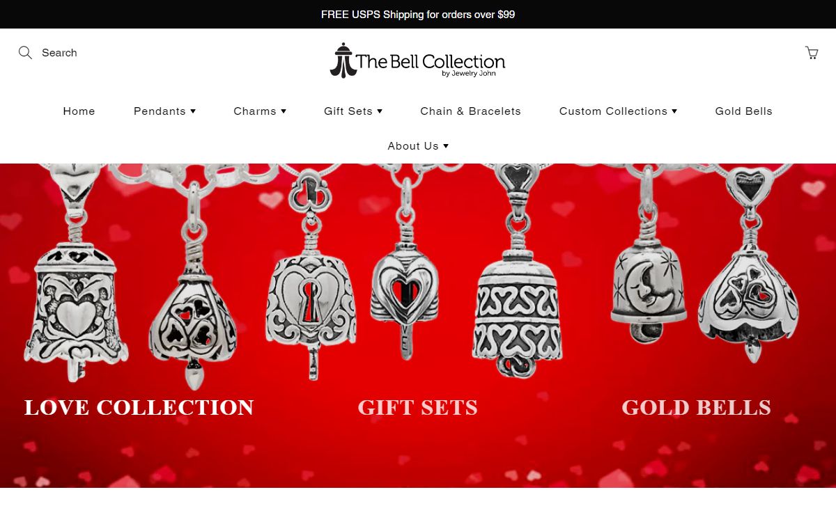 The Bell Collection - Silver Necklaces Silver Pendants & Silver Charms