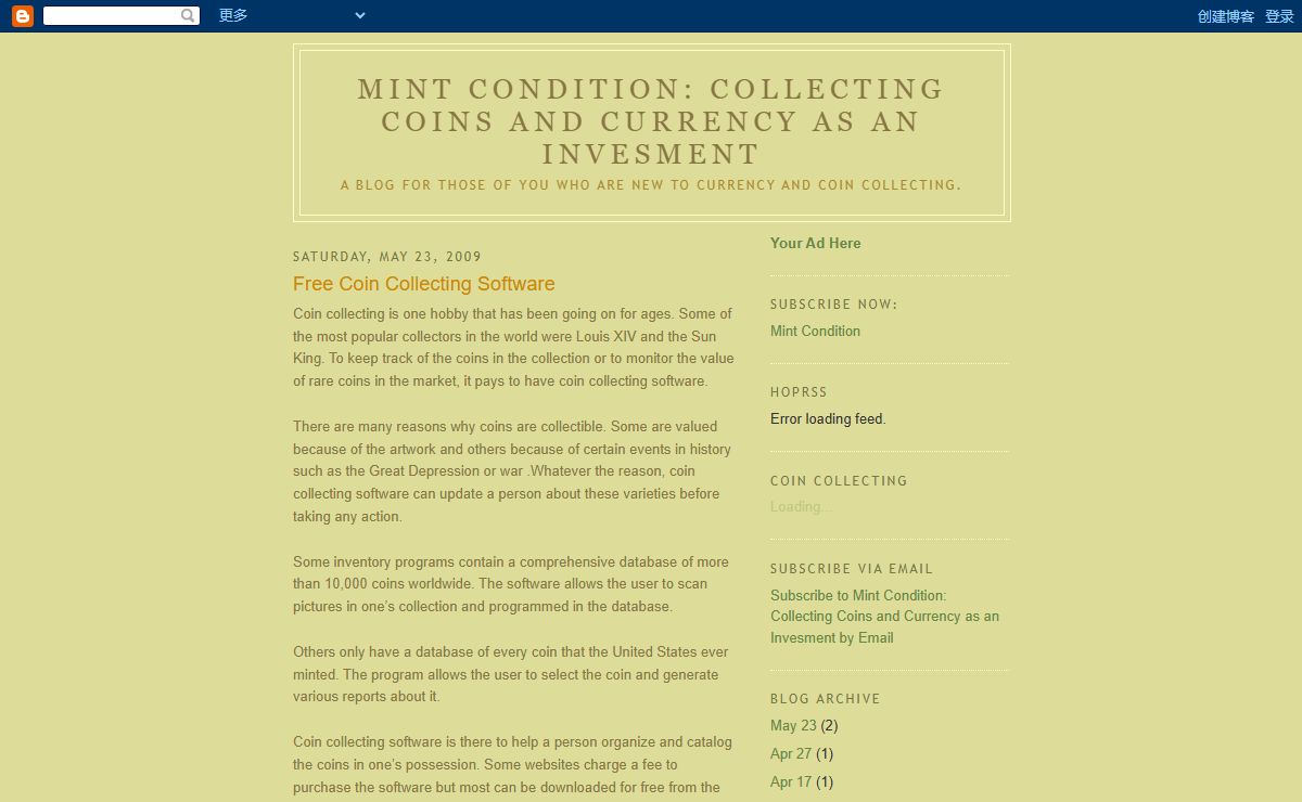 Mint Condition: Collecting Coins and Currency as an Invesment