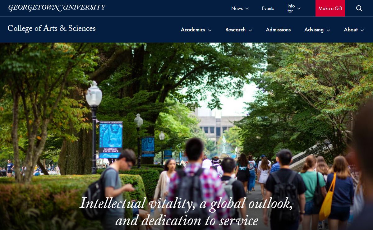 College of Arts & Sciences | Georgetown University