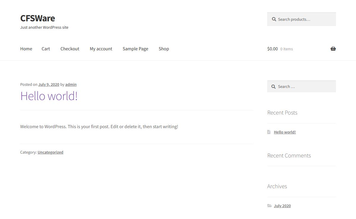 CFSWare – Just another WordPress site
