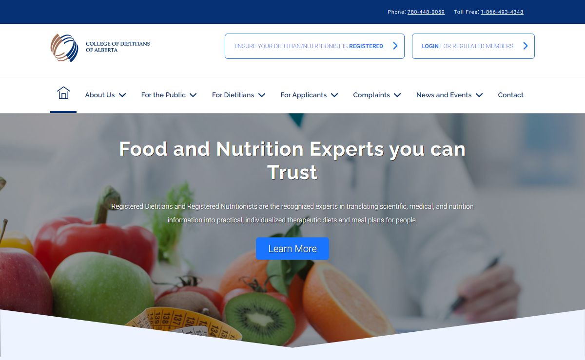 Home | College of Dietitians of Alberta