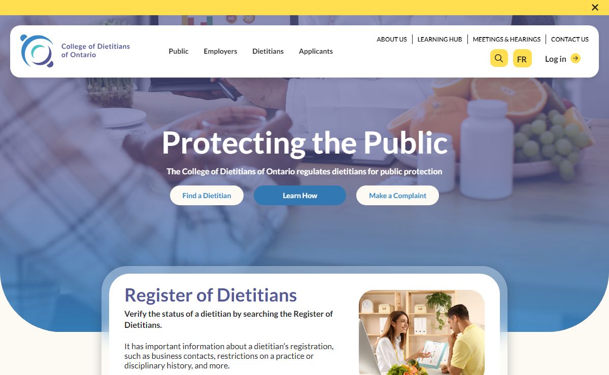 College of Dietitians