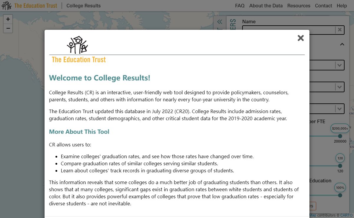 Map | College Results