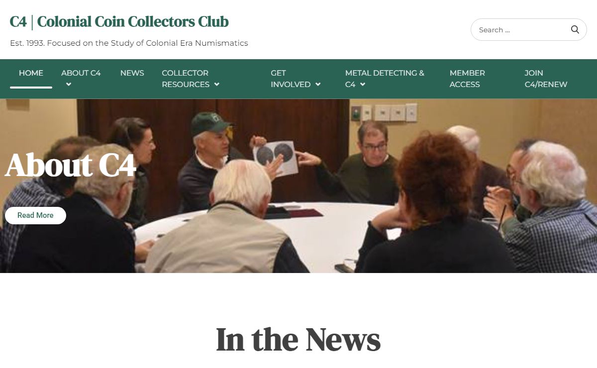 C4 | Colonial Coin Collectors Club – Est. 1993. Focused on the Study of Colonial Era Numismatics