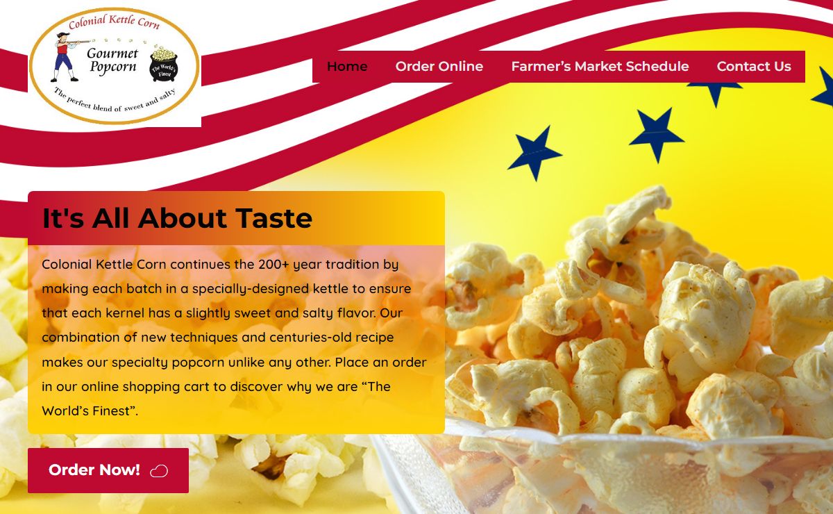 Colonial Kettle Corn – The World's Finest Popcorn