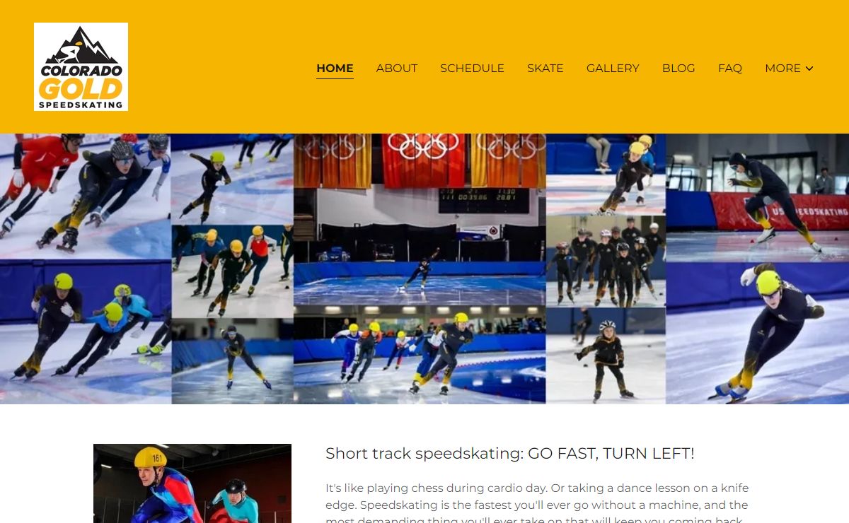 Speedskating - Colorado Gold Speedskating
