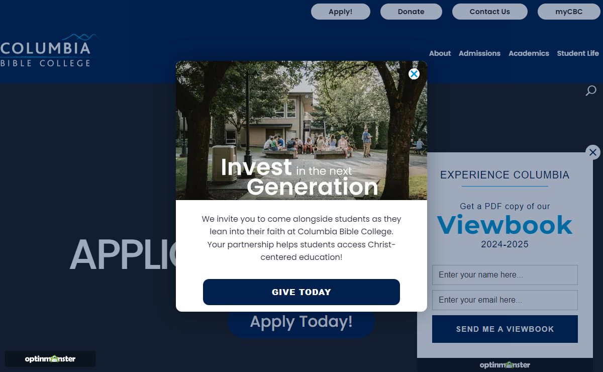 Columbia Bible College - Lean into Your Faith. Learn in Community. Launch Your Life.