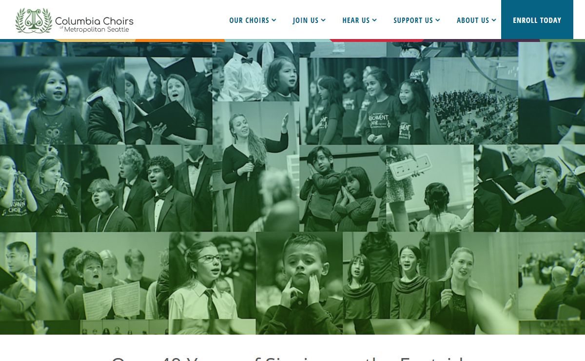 Columbia Choirs of Metropolitan Seattle – Child and Adult Choir Instruction and Singing Performances