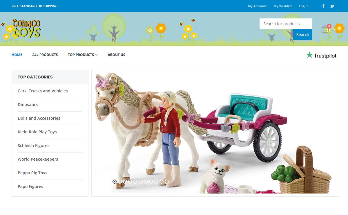 Comaco Toys – Toy shopping done right. Quality brands, great customer service, free UK delivery, worldwide shipping and secure payment.