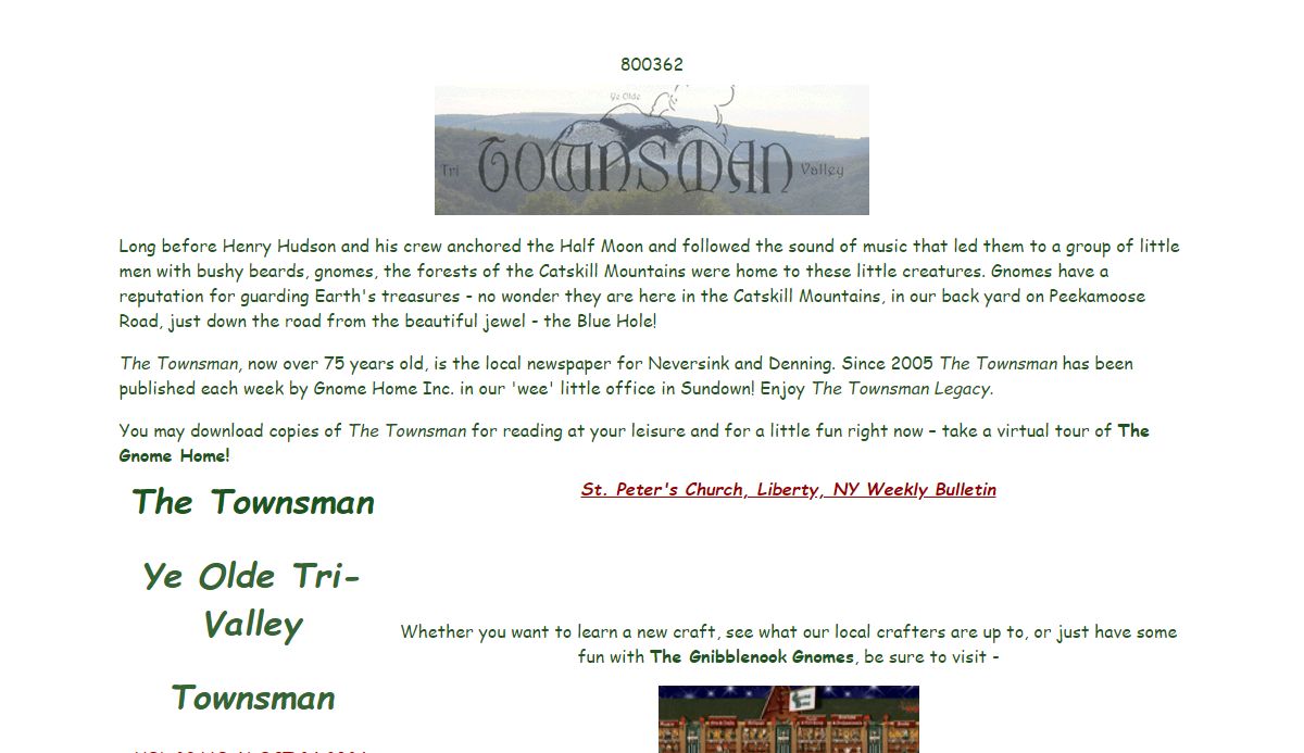 Ye Olde Tri-Valley Townsman
