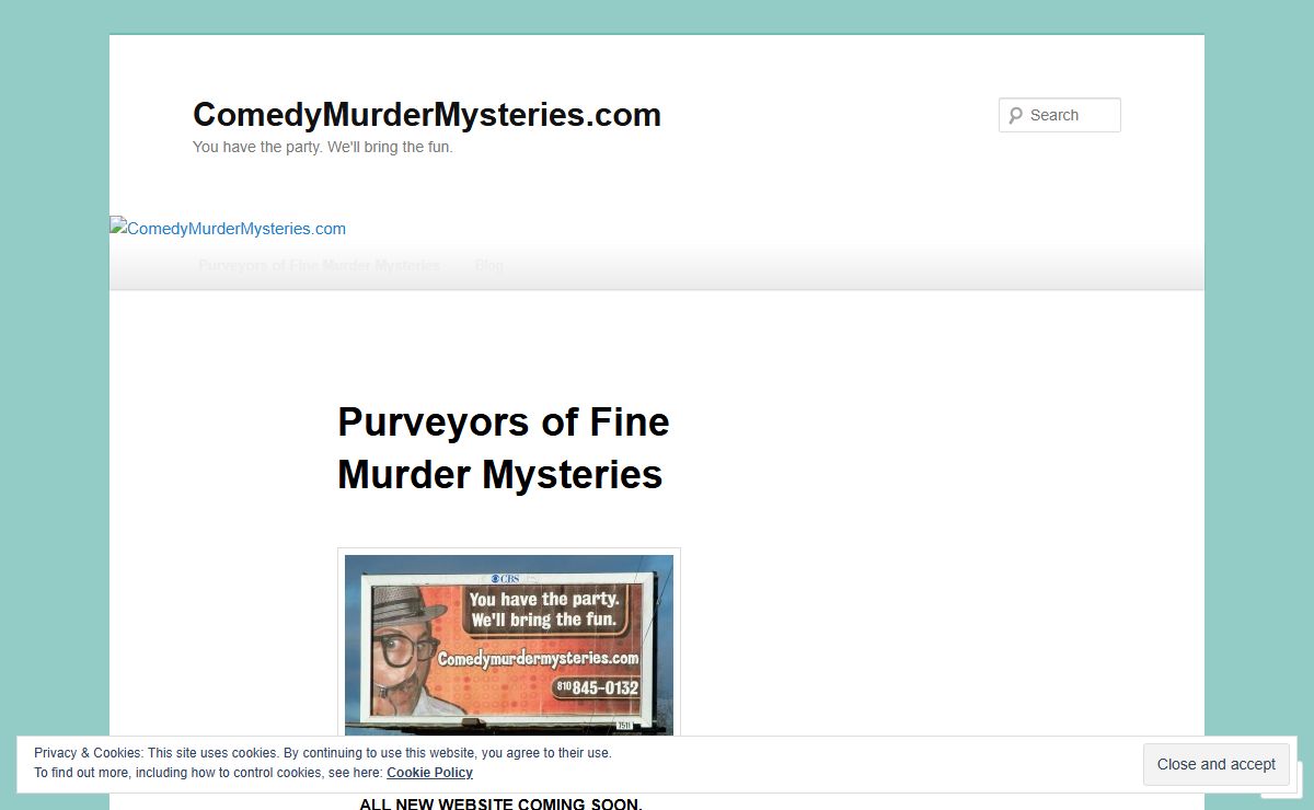 ComedyMurderMysteries.com | You have the party. We'll bring the fun.