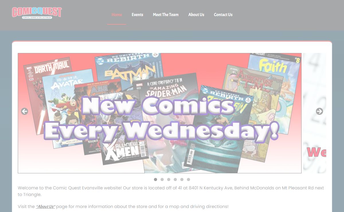 Comic Quest – Your local source for comics, graphic novels, t-shirts, action figures, anime, games, statues, and more!