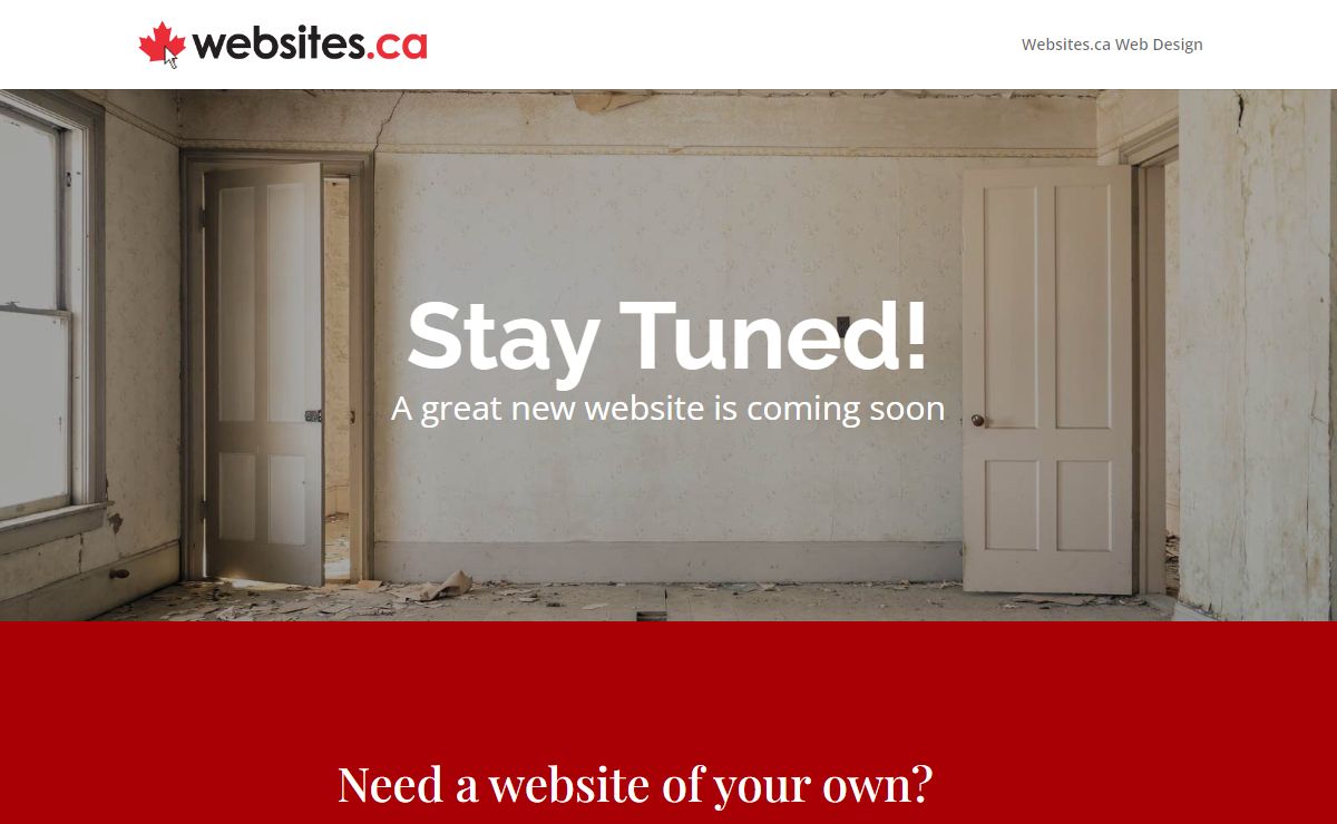 Home - Coming Soon - Websites.ca Web Design