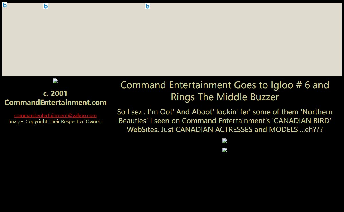 COMMAND ENTERTAINMENT PRESENTS :