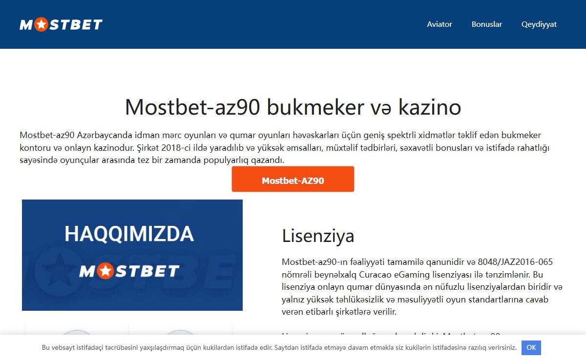 Mostbet-az90 - Azərbaycanda bukmeker və kazino