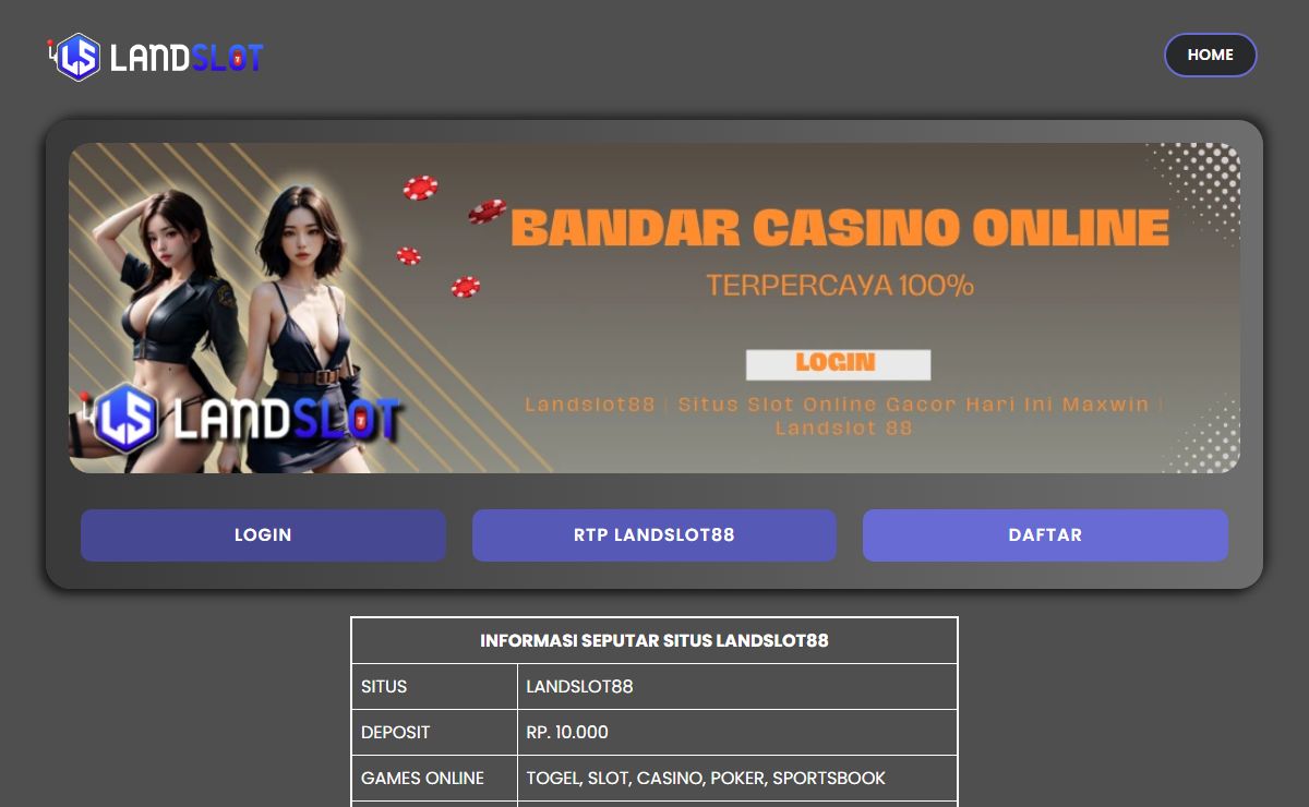 Landslot88 | Situs Slot Online Gacor Hari Ini Maxwin | Landslot 88