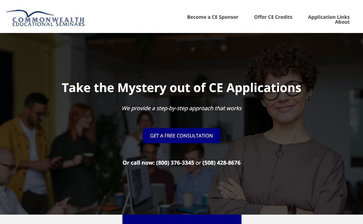 Take the Mystery out of CE Applications, Get a Free Consultation