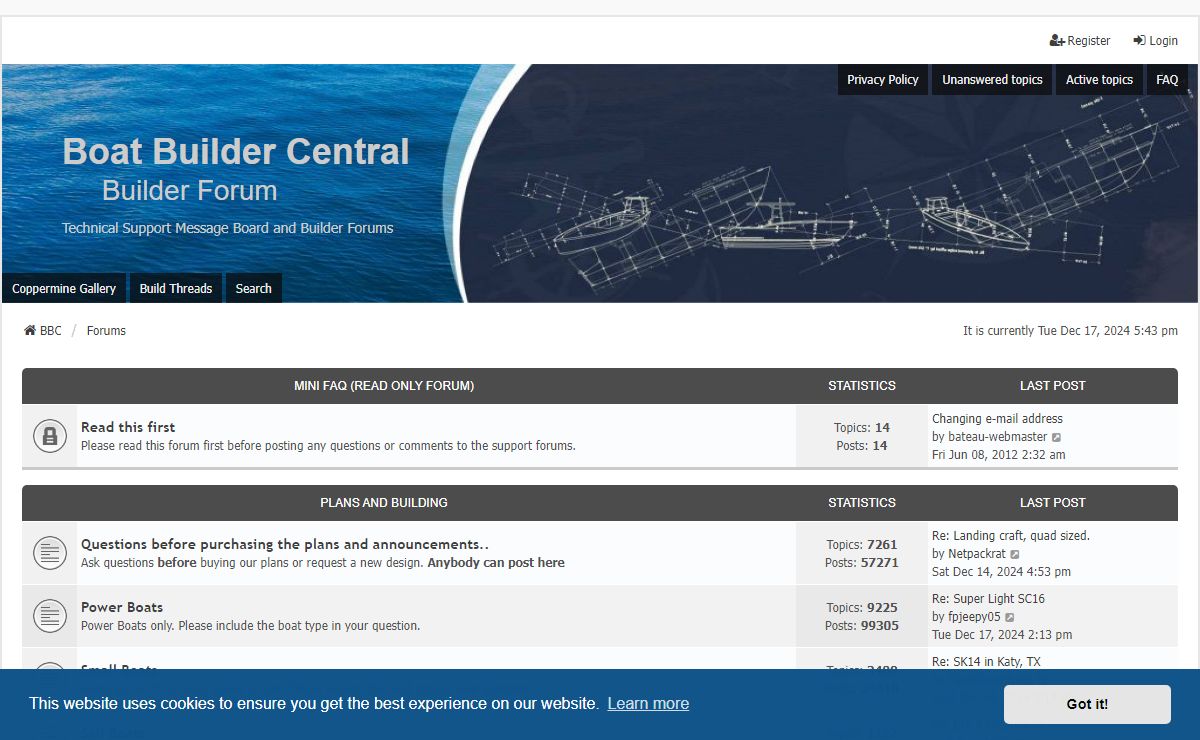 Boat Builder Central - Builder Forums - Forums