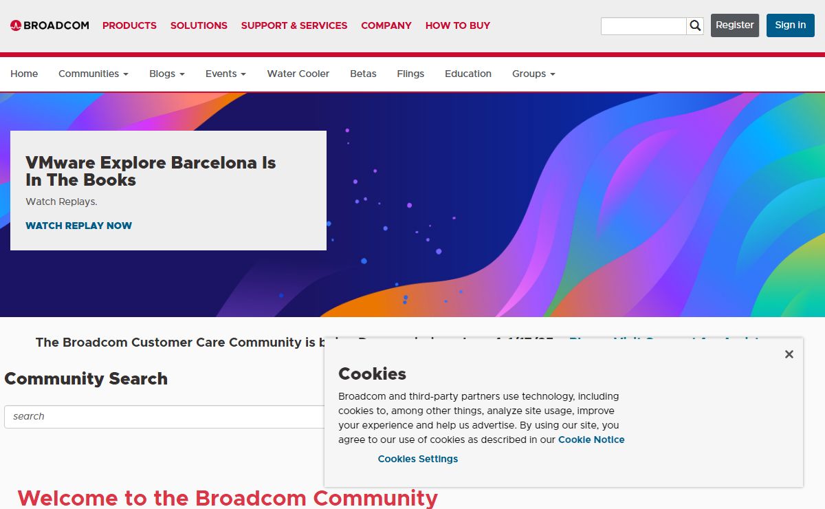 Home - Broadcom Community - VMTN - Discussion Forums, Technical Docs, Ideas and Blogs