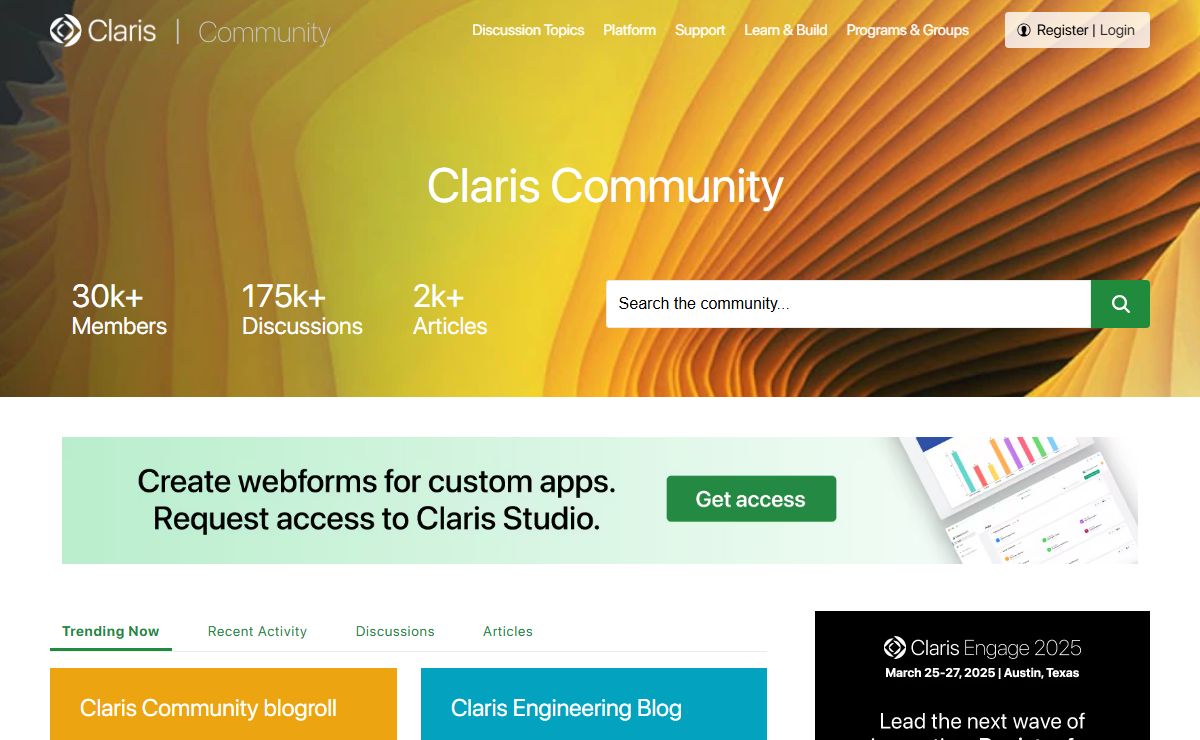 Claris Community | Join discussions and access resources.