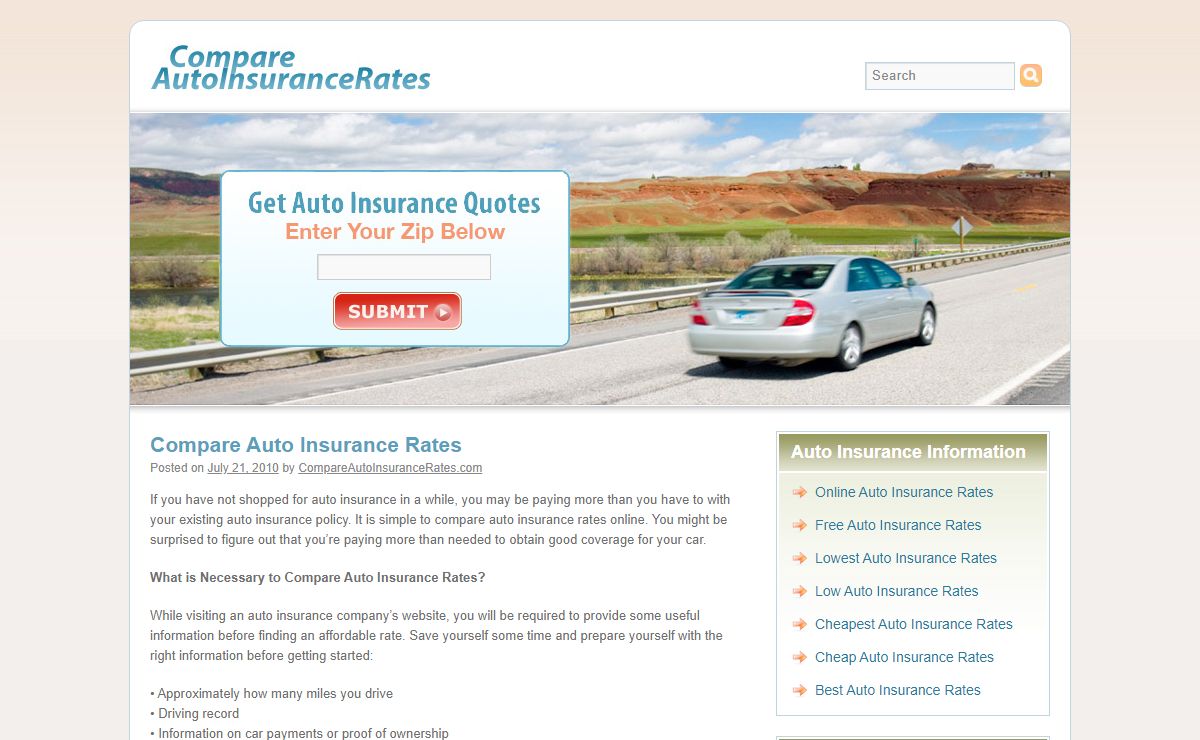 Compare Auto Insurance Rates | Compare Auto Insurance Rates