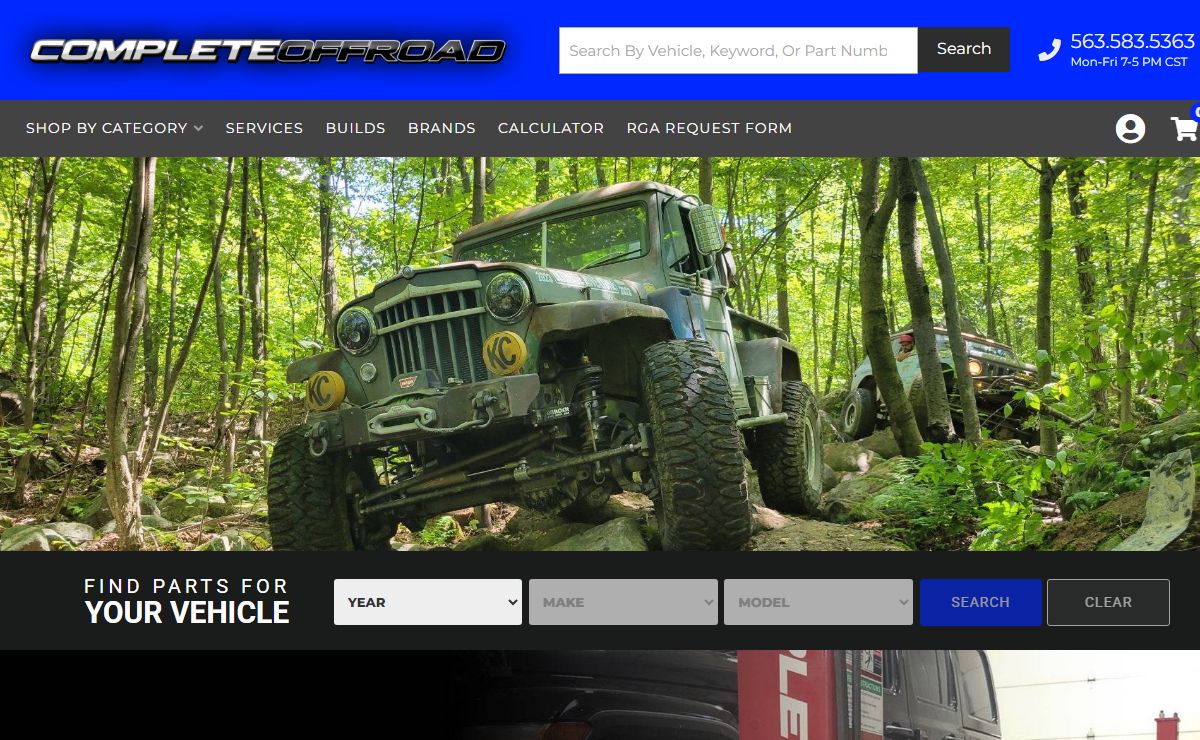 Welcome to Complete Off Road | Axles, Gears, and More for Jeep and 4X4 | CompleteOffroad.com